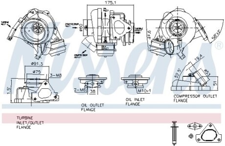 Турбина First Fit NISSENS 93105