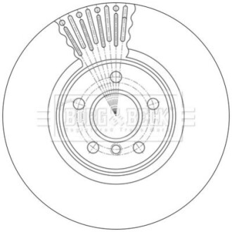 Гальмiвнi диски BORG & BECK BBD7022S