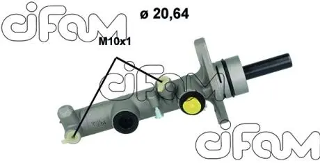 Фото toyota головний гальм. циліндр rav 4 1.8 00-, 2.0 00- CIFAM 202-1206 TOYOTA Головний гальм. циліндр RAV 4 1.8 00-, 2.0 00- CIFAM 202-1206