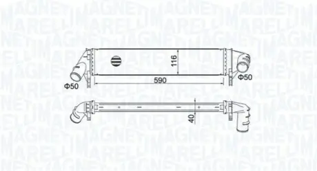 Радиатор наддува MAGNETI MARELLI MST526