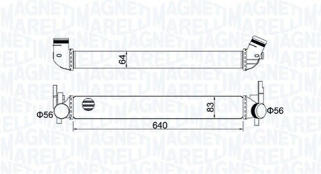 Радіатор наддуву MAGNETI MARELLI MST441 (фото 1)