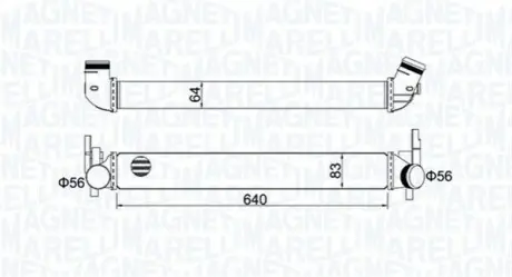 Радиатор наддува MAGNETI MARELLI MST441