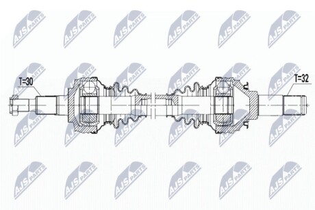 ПОЛУОСЬ NTY NPW-PS-008