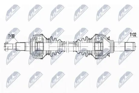 ПОЛУОСЬ NTY NPW-PS-008