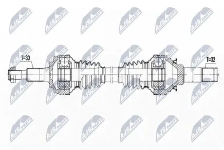 ПОЛУОСЬ NTY NPW-PS-009