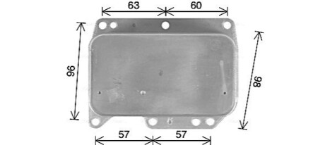 AVA NISSAN Масляний радіатор Primastar, NV400, X-Trail, Renault Koleos, Master III, Trafic II, Opel Movano, Vivaro 2.0/2.3dCi 06- AVA COOLING OL3710