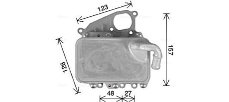 AVA VW Масляний радіатор Audi A4/5/6/7/8, Q5/7, Touareg 10- AVA COOLING AI3405H