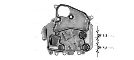 AVA VW Масляний радіатор Audi A4/5/6/7/8, Q5/7, Touareg 10- AVA COOLING AI3405H
