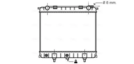 AVA LANDROVER Радіатор охолодження Range Rover II 2.5D 94- AVA COOLING AU2132