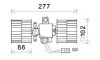 AVA SKODA вентилятор салону Felicia 94-,VW Caddy II AVA COOLING SA8022 (фото 1)