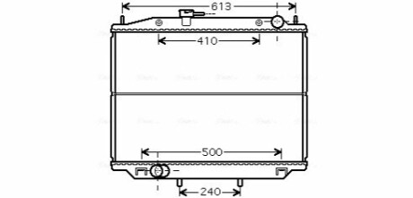AVA NISSAN Радіатор охолодження TERRANO 3.0 DI 02- AVA COOLING DN2265