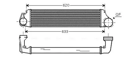 AVA BMW Інтеркулер 3 E46 318d/330xd 00- AVA COOLING BW4282