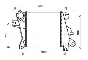 AVA NISSAN Інтеркулер X-TRAIL 2.2 01- AVA COOLING DN4411