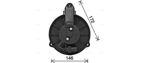 AVA VW Вентилятор салону Audi A6 97- AVA COOLING AI8426