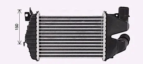 AVA OPEL Інтеркулер ASTRA H 1.7 07- AVA COOLING OL4691