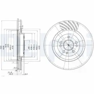 Гальмiвнi диски Delphi BG9759