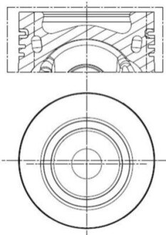 Поршень двигателя MAHLE / KNECHT 028 PI 00141 001