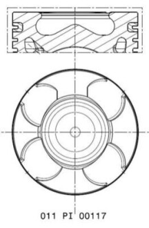 Поршень двигуна MAHLE / KNECHT 011 PI 00117 000