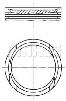 Поршень двигателя MAHLE / KNECHT 010 05 02