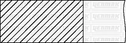 Комплект поршневих кілець (70,10/ +0,50) (1,5/1,5/2,0) OPEL Astra J 1.3CDTI -15 (4цл.) (A 13 DTE) FIAT Fiorino 1.3Multijet (Euro 5) Yenmak 91-09797-050