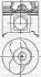 Фото 1 - поршень с кольцами і пальцем (размер отв. 80,01 /STD) RENAULT SCENIC 1.9dCi 02- (4цл.) (F9Q) Yenmak 31-04183-000 Поршень с кольцами і пальцем (размер отв. 80,01 /STD) RENAULT SCENIC 1.9dCi 02- (4цл.) (F9Q) Yenmak 31-04183-000 (фото 1)