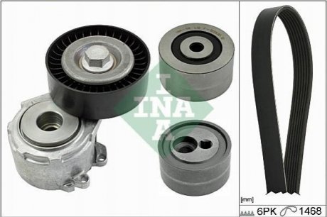 Комплект ременя генератора Fiat Scudo 2.0JTD 99- (6PK1468) INA 529 0156 10 (фото 1)