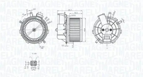 Вентилятор салона MAGNETI MARELLI MTE236AX