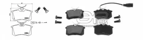 Фото колодки тормозные APLUS 71211EAP Колодки тормозные APLUS 71211EAP