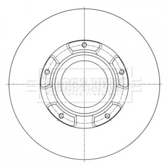Гальмiвнi диски BORG & BECK BBD6073S