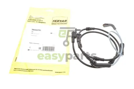 Датчик зносу гальмівних колодок (передніх) Land Rover Defender/Discovery/Range Rover 12- (L=866mm) TEXTAR 98059700