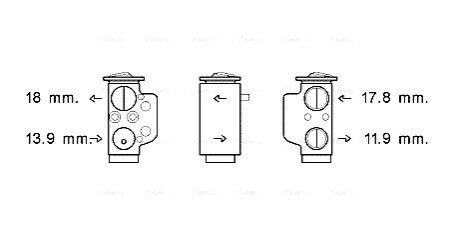 Расширительный клапан AVA COOLING VN1367