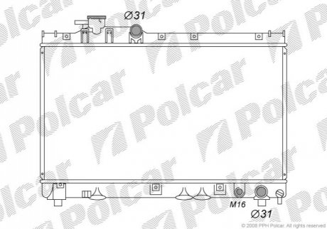 Радиатор охлаждения Polcar 8156081K