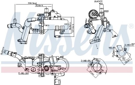 Радиатор рециркуляции ВГ First Fit NISSENS 989285 (фото 1)