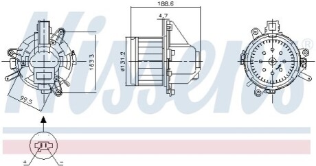 Вентилятор салона NISSENS 87542