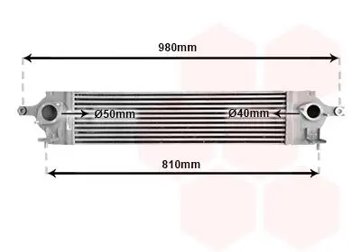 Інтеркулер NISSAN X-TRAIL/ RENAULT KOLEOS 08 >15 Van Wezel 13004350