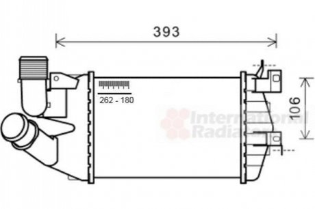 Интеркулер OPEL ASTRA H/ OPEL ZAFIRA B (выр-во) Van Wezel 37004584 (фото 1)