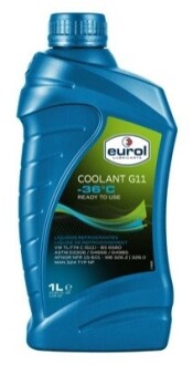 1л Coolant -36 антифриз зелений G11, VW TL-774 C (G11) BS 6580 MAN 324 Typ NF MB 326.2 Eurol E504010