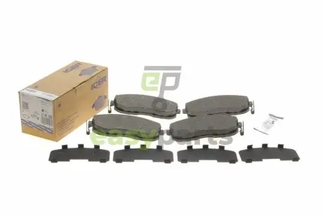 Колодки гальмівні (передні) Nissan Juke 10-/Teana II 07-/Infiniti ESQ 14-/I30-97- ICER 181882-200