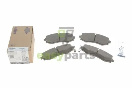 Колодки гальмівні (передні) Hyundai Elantra/Matrix 00-10/Grandeur 06-10/Sonata 93-01 ICER 181267
