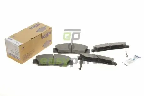 Колодки гальмівні (передні) Honda Accord 91-03/Civic/CR-V 95-02/HR-V 99-/Integra 93-/Stream 05- ICER 181019
