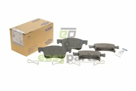 Колодки гальмівні (передні) Opel Corsa E 14-/Chevrolet Orlando 18- ICER 182221