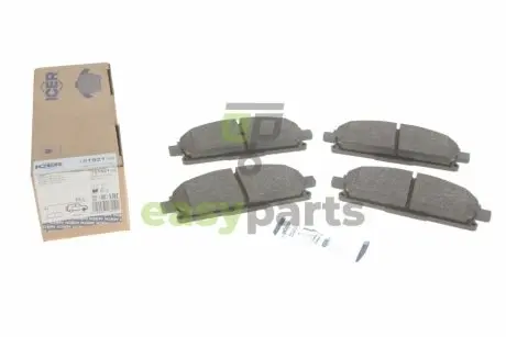 Колодки гальмівні (передні) Nissan X-Trail 01-13 ICER 181521-396