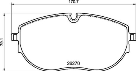 Тормозные колодки дисковые BREMBO P85 188