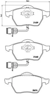 Гальмівні колодки дискові BREMBO P85 040