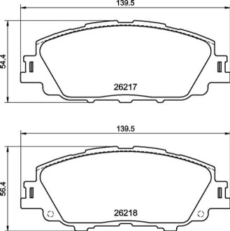 Колодки гальмівні дискові (комплект 4 шт) BREMBO P83 175