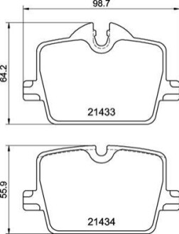 Гальмівні колодки дискові BREMBO P06 114