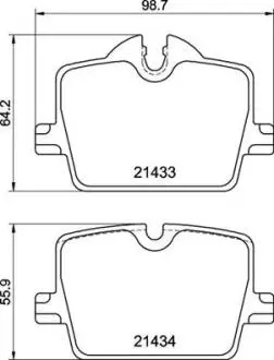 Гальмівні колодки дискові BREMBO P06 114