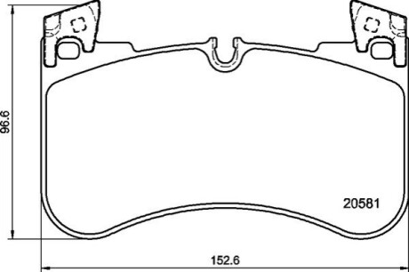 Тормозные колодки дисковые BREMBO P44 029