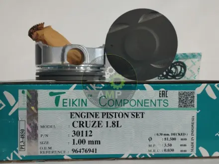Фото поршні +1.00 mm (к-кт на мотор) Chevrolet CRUZE F18D4 TEIKIN 30112100 Поршні +1.00 mm (к-кт на мотор) Chevrolet CRUZE F18D4 TEIKIN 30112100