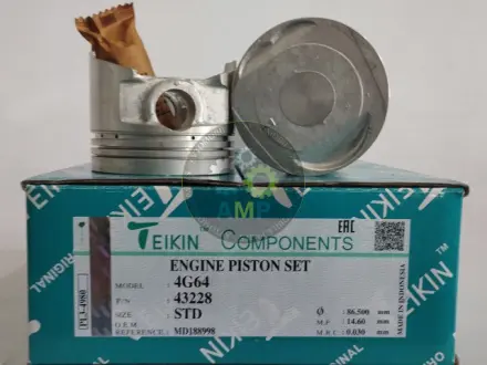 Фото поршні стандартні (к-кт на мотор) Mitsubishi 4G64 TEIKIN 43228STD Поршні стандартні (к-кт на мотор) Mitsubishi 4G64 TEIKIN 43228STD